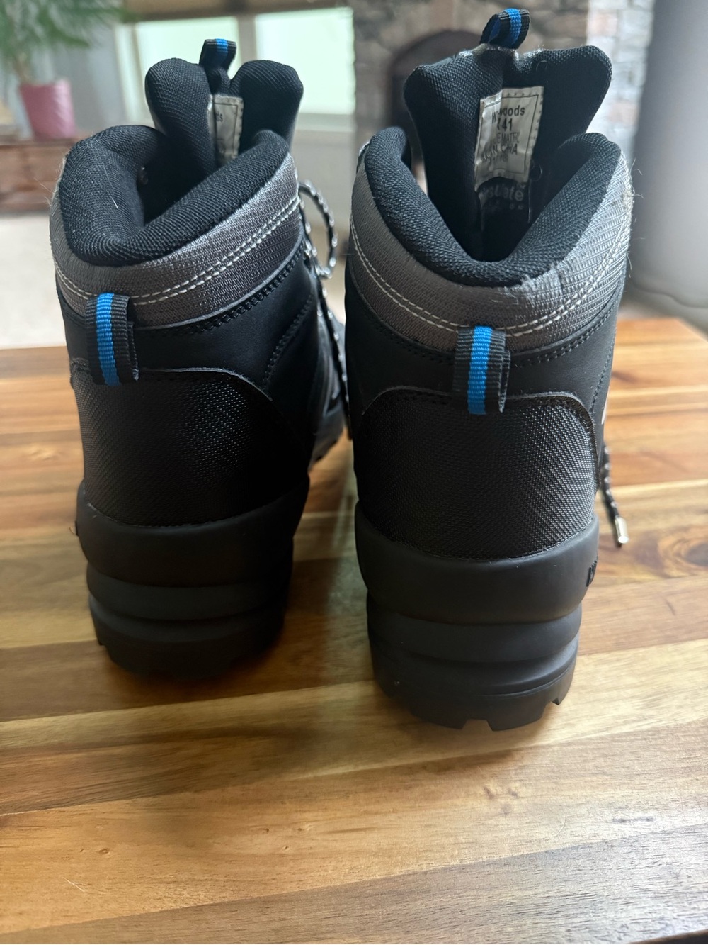 Whitewoods 301 75mm XC 3 Pin Cross Country Ski Boot Unisex 8M/10 W Black/Blue - Picture 5 of 8